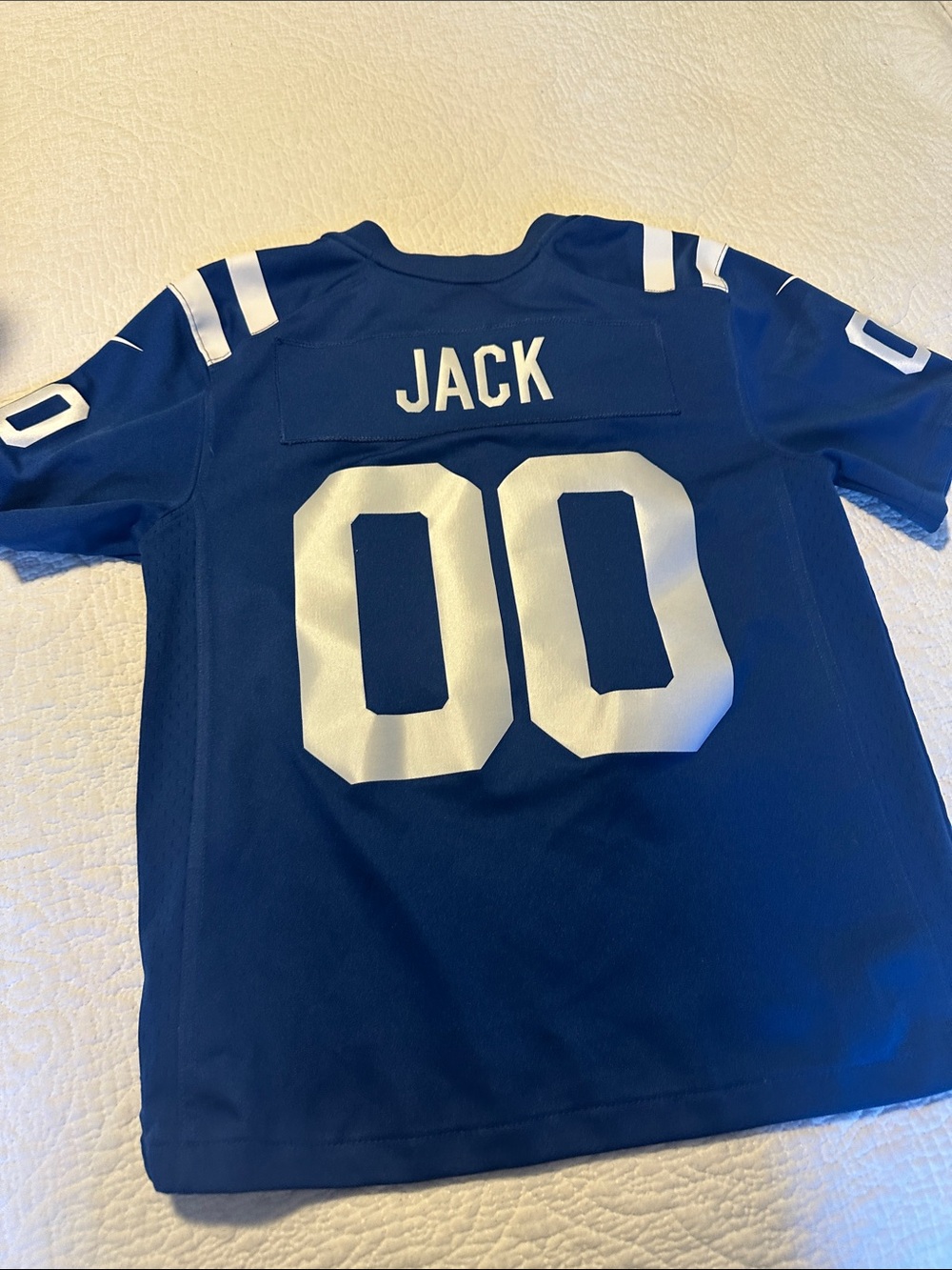 NFL Royal Blue Jersey with White Numbers